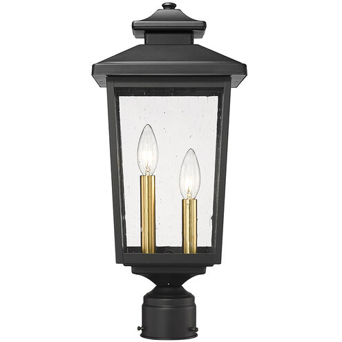 Eldrick 2 Light 18.8 inch Powder Coated Black Outdoor Post Lantern